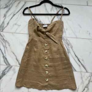 Faithfull the Brand 100% Linen Button Dress